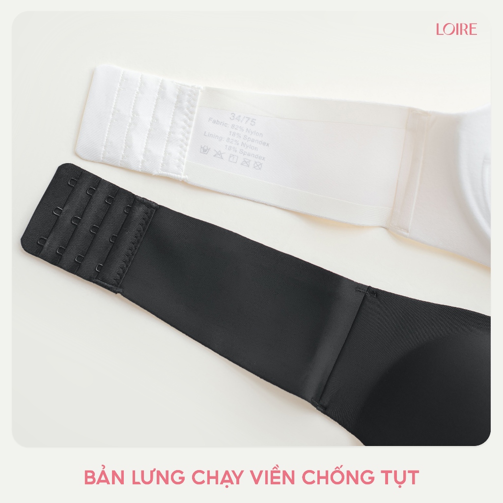 [SIÊU CHỐNG TỤT]Áo Quây Không Viền BRQ130 Không Gọng Đệm 0.5cm Đi Biển/Đi TiệcLoirechic