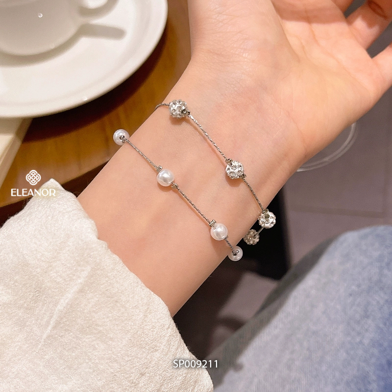 Vòng tay nữ layer Eleanor Accessories đính charm bi basic phụ kiện trang sức lắc tay 9211
