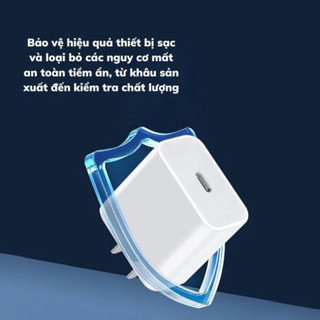 Sạc nhanh PD 20W, Không Nóng Máy An Toàn Ổn Định bảo hành 12 tháng
