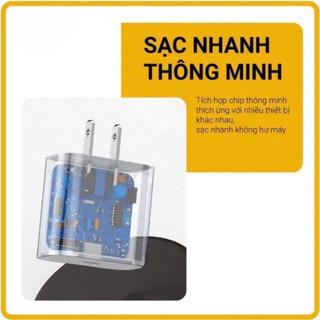 Sạc nhanh PD 20W, Không Nóng Máy An Toàn Ổn Định bảo hành 12 tháng