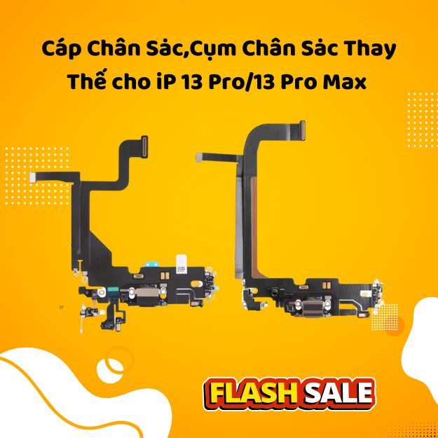 Cáp Chân Sạc,Cụm Chân Sạc Thay Thế cho iP 13 Pro/13 Pro Max - Zin Bóc Máy 3 Tháng | BigBuy360 - bigbuy360.vn