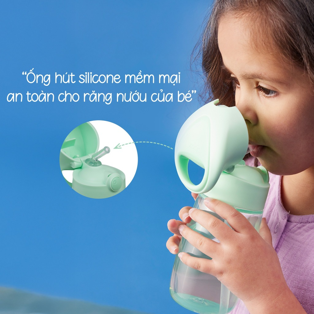 Ảnh b.box Bình nước Jnr. 380ml tích hợp tay cầm, đầu hút silicone cho bé 4