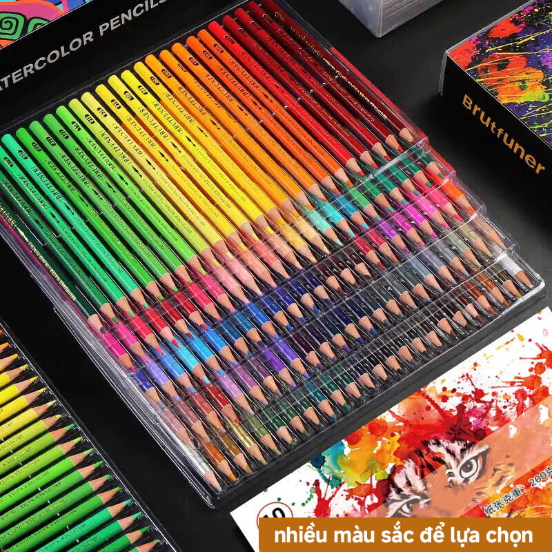 Bộ bút chì màu Brutfuner 48/72/80/120/180 Bút chì màu dầu