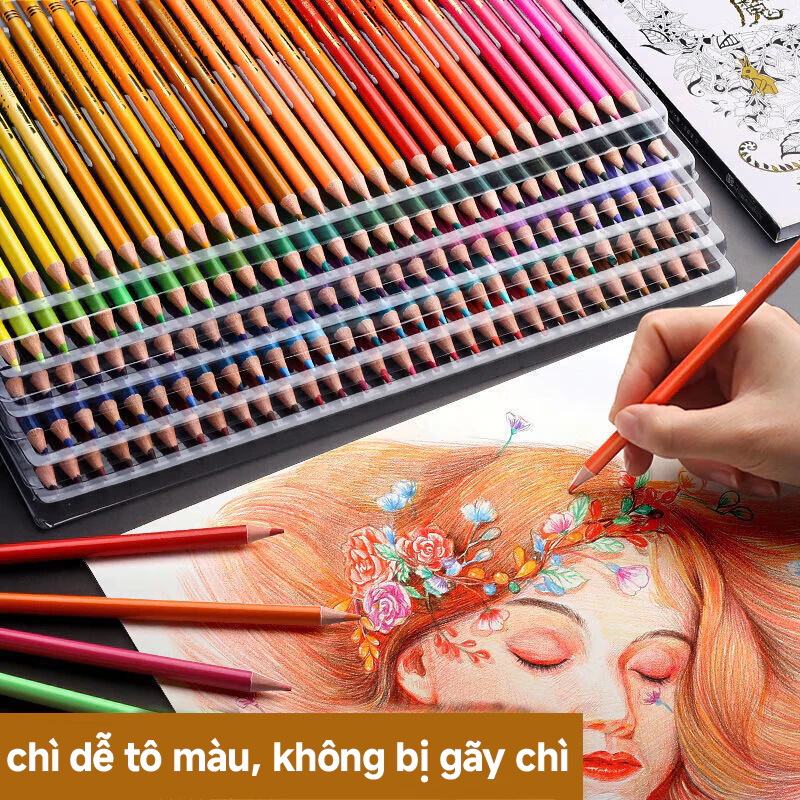 Bộ bút chì màu Brutfuner 48/72/80/120/180 Bút chì màu dầu