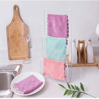 Khăn Lau Bếp Đa Năng Microfiber Set 20 Cái Siêu Thấm Hút Mềm Mịn 2 Mặt Lau Chén Bát Không Xơ Cao Cấp