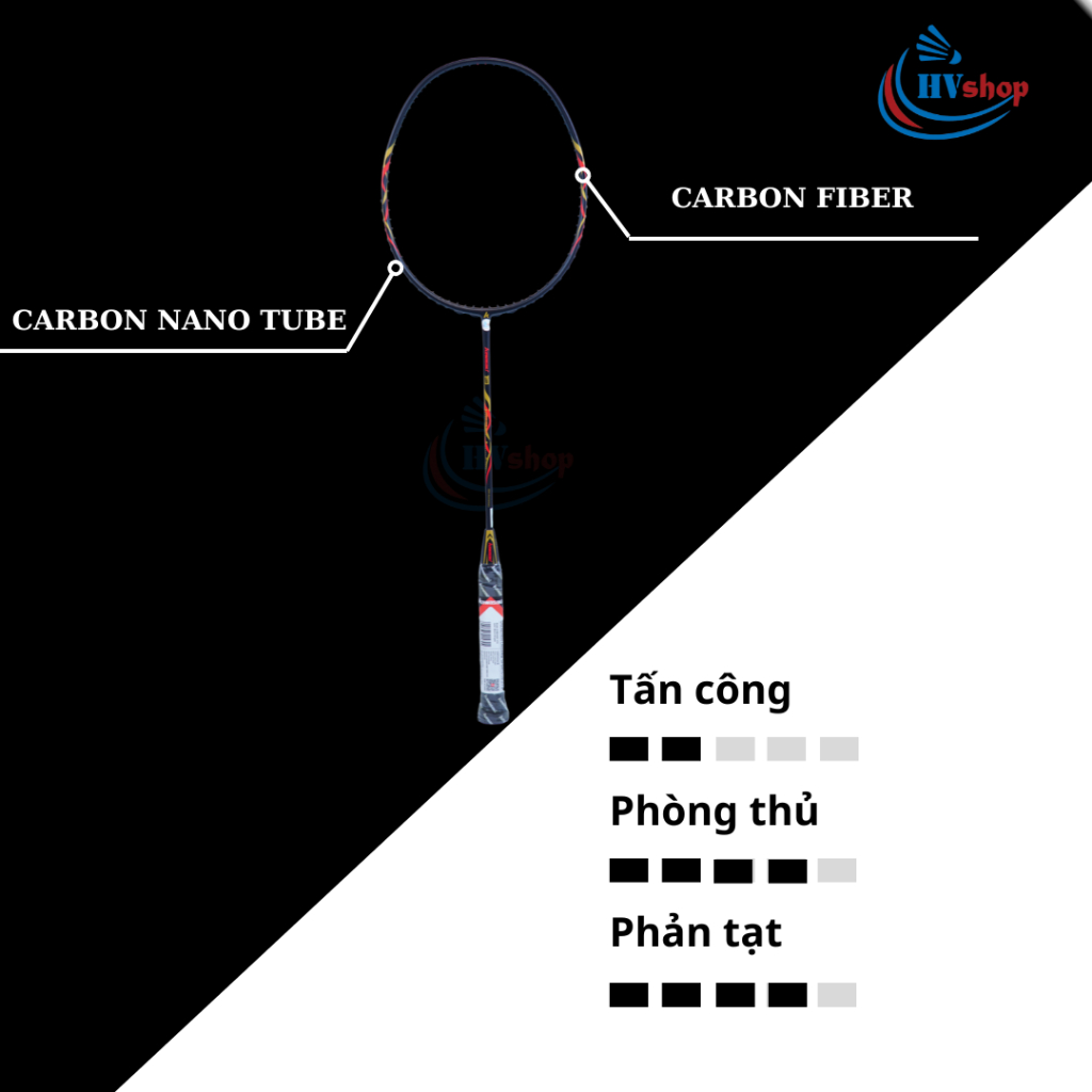 Vợt cầu lông - Vợt Kawasaki 1973 chính hãng, tặng cước căng sẵn, bao đơn và quấn cán - HVShop