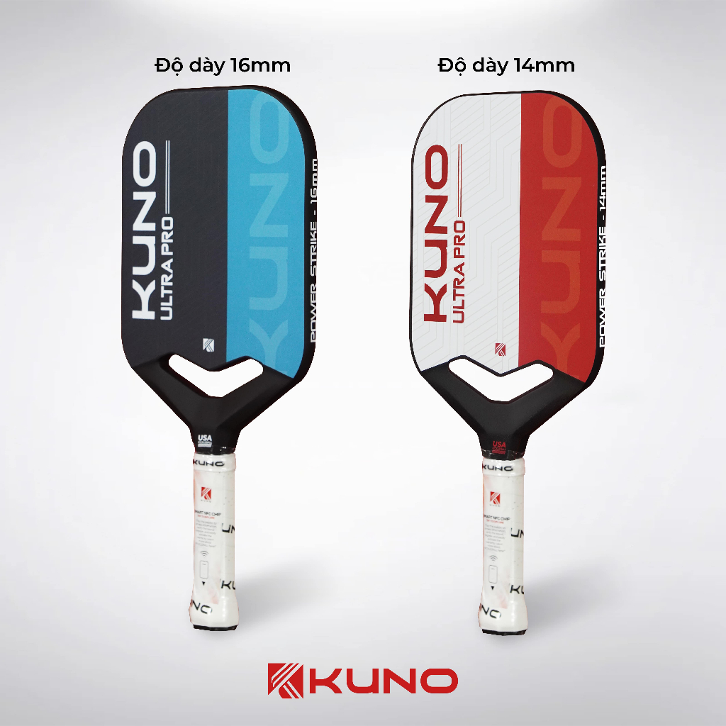 Ảnh Vợt Pickleball KUNO ULTRA PRO Chính Hãng, phù hợp mọi người chơi, dòng Carbon T700 cao cấp bền bỉ 3