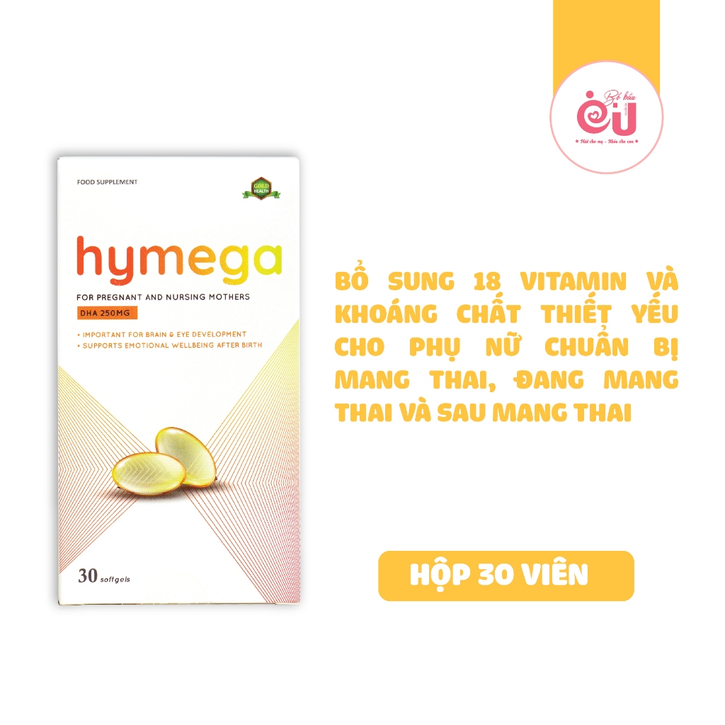 [Mua 3 tặng 1]DHA EU tinh khiết Aplicaps Hymega hộp 30 viên date mới