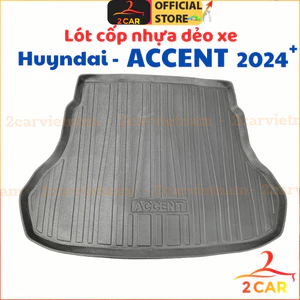 LÓT CỐP nhựa sau xe Hyundai Accent 2024 2025 form mới nhất, Hàng nhựa dẻo ko mùi, ko thấm nước