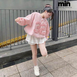 |MIN CLOTHING| (ẢNH THẬT SHOP CHỤP) Áo sweater form boxy chất nỉ bông QCCC tay bồng