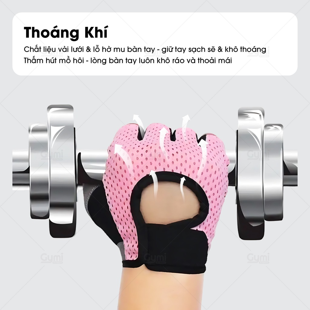 Găng Tay Bao Tay Thể Thao Nửa Ngón Tập gym / Bảo Vệ Tay Êm Ái Nhẹ Nhàng Cá Tính Logo Sport / C - GT-RexchiKoLogo