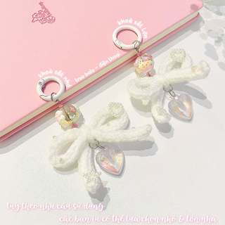 Móc Khoá Nơ Len 𝐁𝐞𝐚𝐮𝐭𝐢𝐟𝐮𝐥 𝐖𝐡𝐢𝐬𝐡𝐞𝐬 - Dây Đeo Điện Thoại - Balo Túi Xách Handmade by IMCAREM