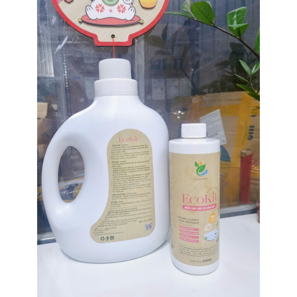 [HÀNG HỮU CƠ] Nước giặt quần áo hữu cơ sinh học EcoKit an toàn cho cả trẻ sơ sinh