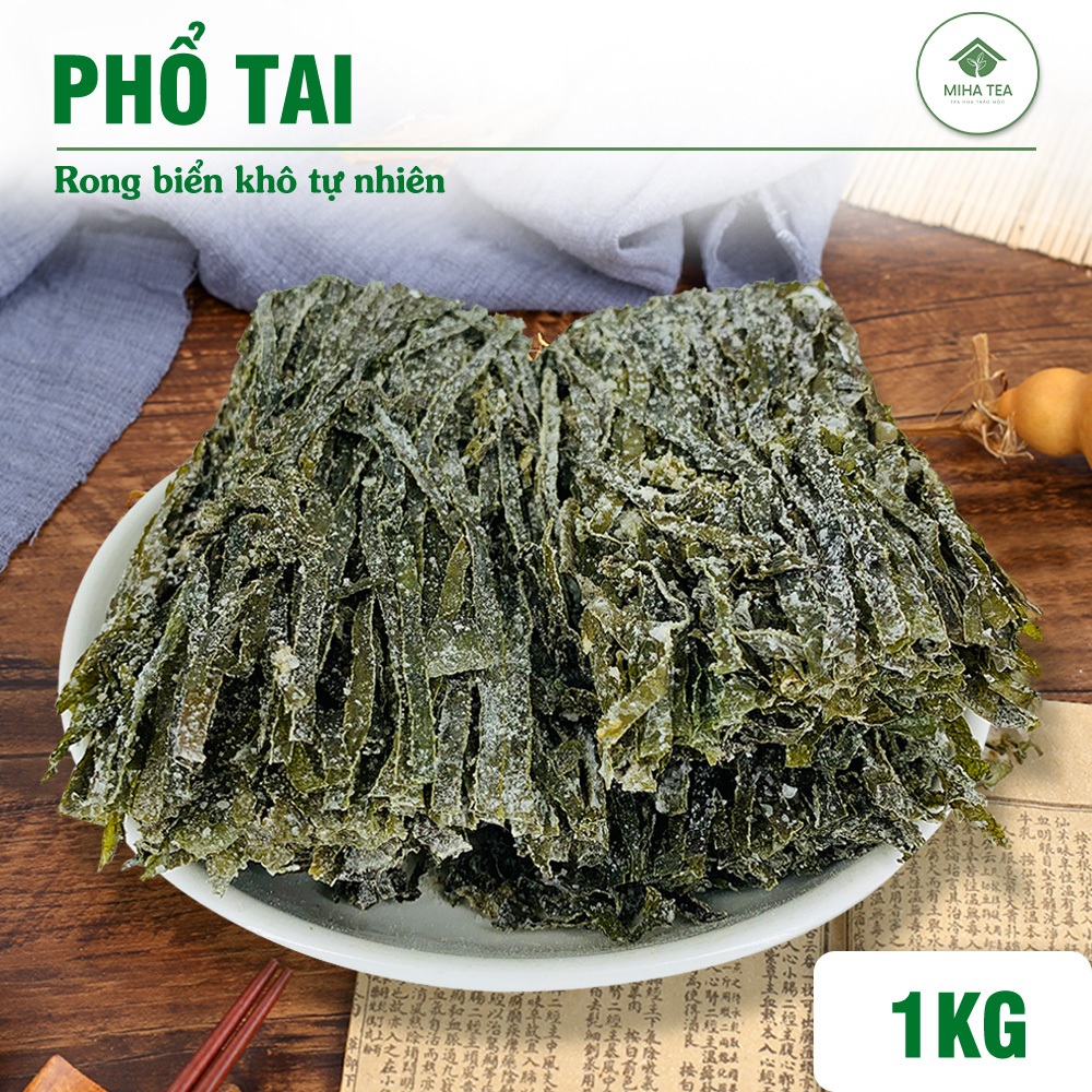 Phổ tai thái sợi 1kg, rong biển khô nấu chè sâm bổ lượng, hầm canh, gỏi ...