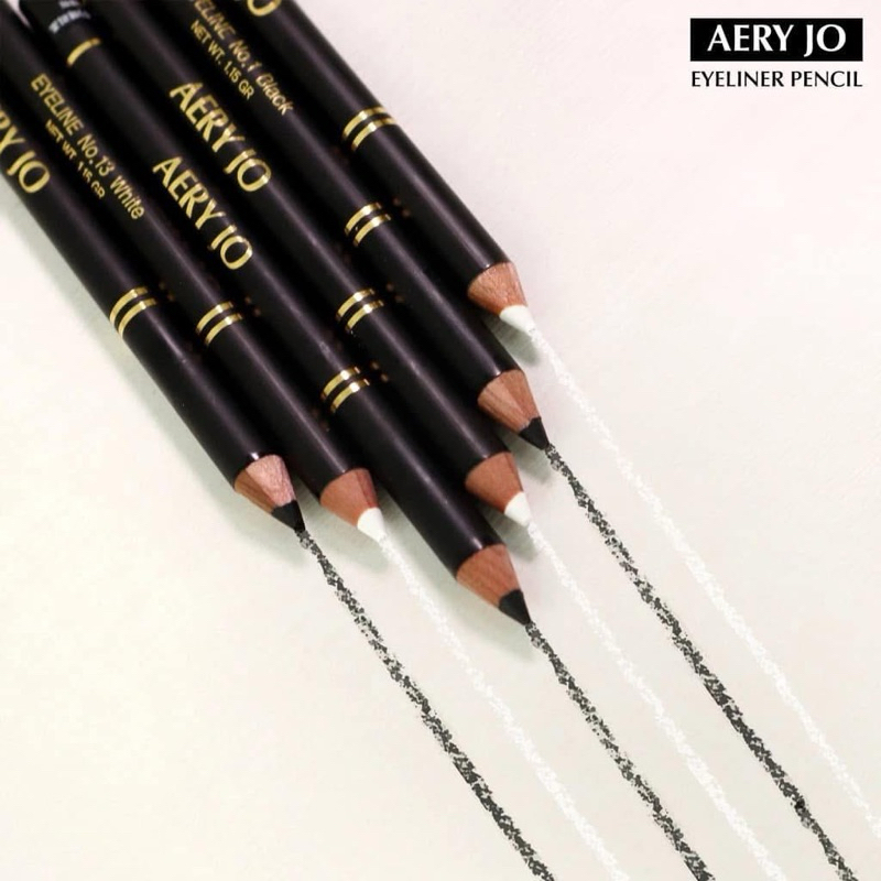 Chì mí vẽ eyeliner trắng đen Aery Jo, ko lem trôi, chống mồ hôi dầu.