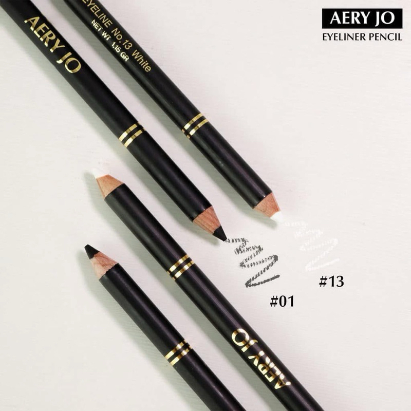 Chì mí vẽ eyeliner trắng đen Aery Jo, ko lem trôi, chống mồ hôi dầu.