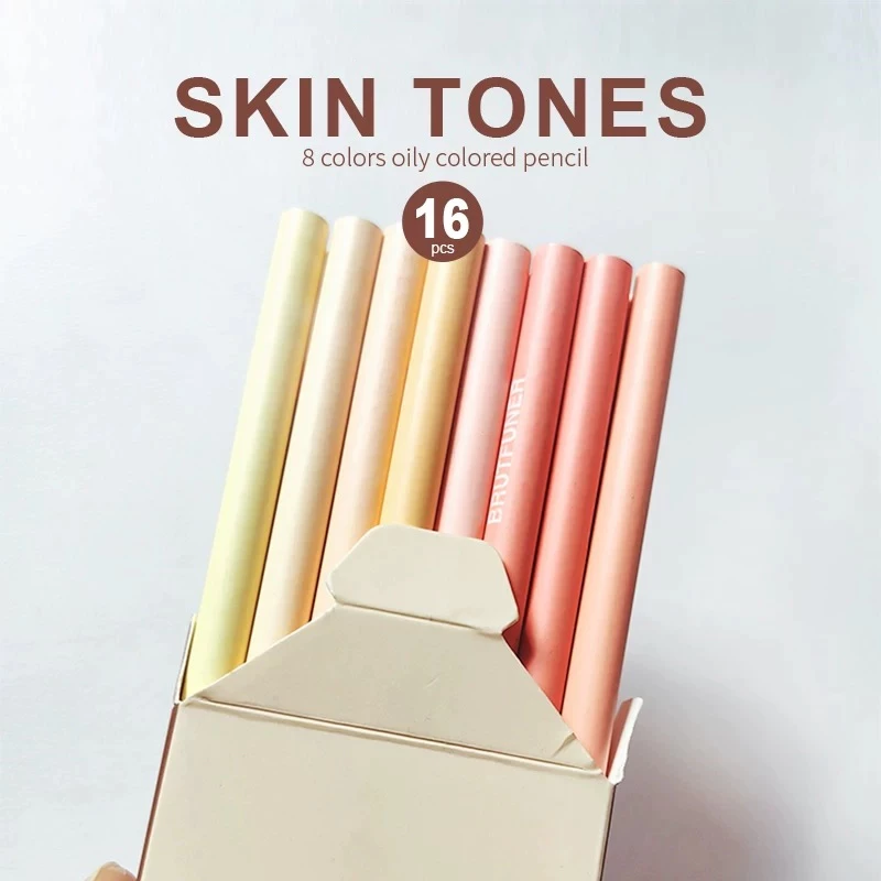 Bộ 16 bút chì màu da Brutfuner Bút chì màu dầu