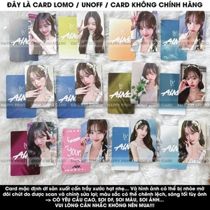WONYOUNG ALIVE photocard, card thẻ ảnh thần tượng WY wony pokemon