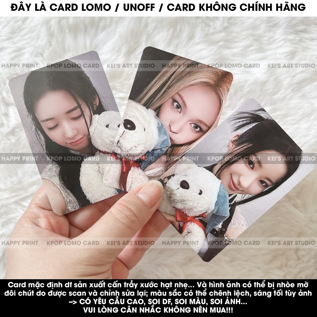 [CARD LOMO MUA 3 TẶNG 1] Tổng hợp Card Babymonster merch: chân mèo, hoa, gấu, gậy singapore dễ thương hot hiếm