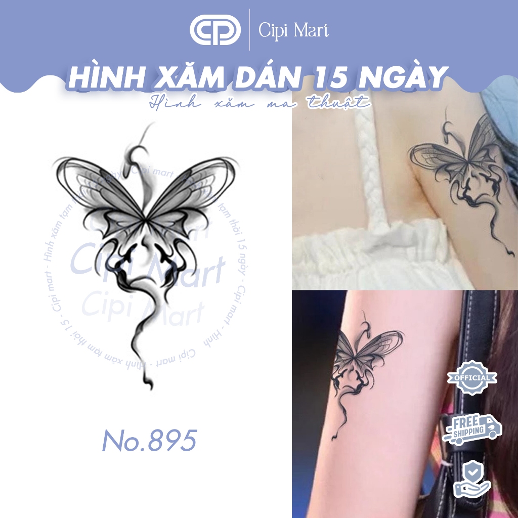 CIPI MART - Hình xăm tạm thời 15 NGÀY - chống nước, cọ xát 0895