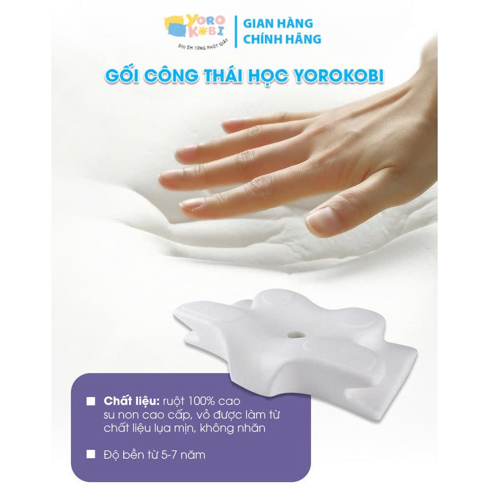 Gối ngủ nhanh công thái học cánh bướm YOROKOBI-CHÍNH HÃNG, giúp ngủ nhanh ngủ sâu giấc, chống ngáy
