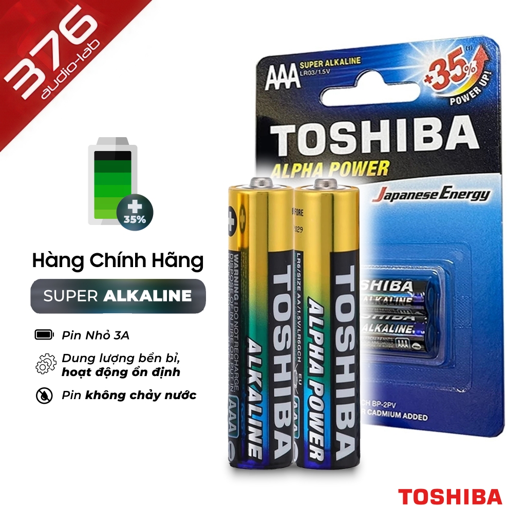 [CHÍNH HÃNG] Pin Alkaline TOSHIBA (2 viên 3A) - PIN NHỎ | Shopee Việt Nam