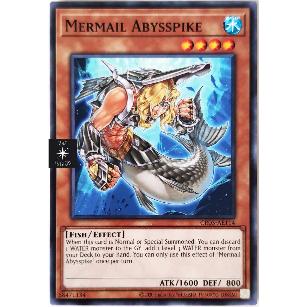 [BaK Yu-Gi-Oh!] [Thẻ Bài Chính Hãng] Mermail Abysspike |AE| Common ...