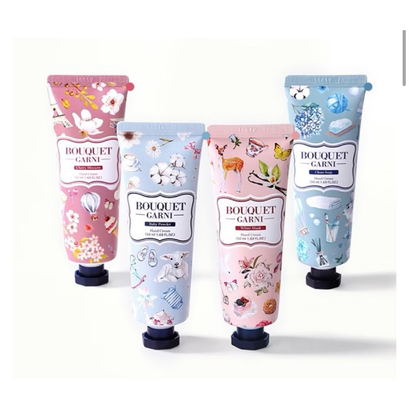 [Set 4 tuýp] Kem Dưỡng Da Tay Siêu Thơm Lưu Hương Lâu Bouquet Garni 50ml Hàn Quố
