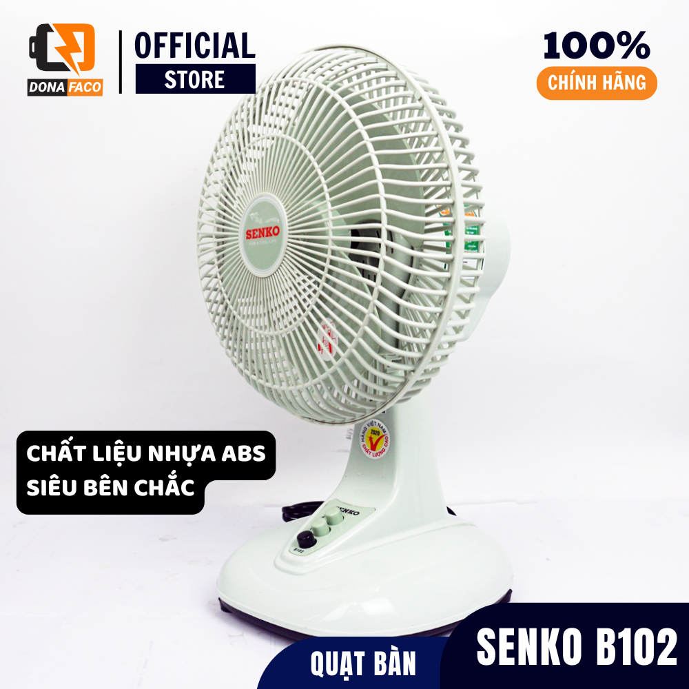 Quạt bàn mini Senko B102, quạt nhỏ để bàn học và bàn làm việc cắm điện ...