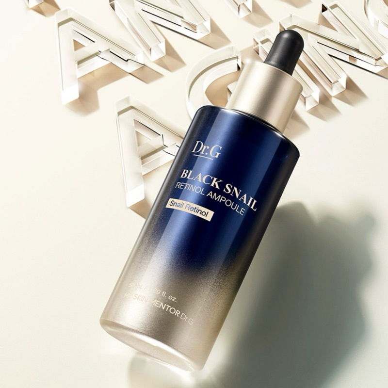 SERUM ỐC SÊN RETINOL CHỐNG LÃO HÓA, THU GỌN LỖ CHÂN LÔNG DR.G BLACK SNAIL RETINOL AMPOULE 50ML
