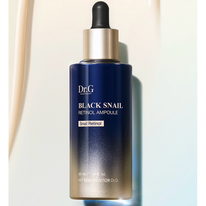 SERUM ỐC SÊN RETINOL CHỐNG LÃO HÓA, THU GỌN LỖ CHÂN LÔNG DR.G BLACK SNAIL RETINOL AMPOULE 50ML
