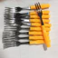 10 dĩa inox cán nhựa hình cây trúc - Dĩa trúc giá rẻ