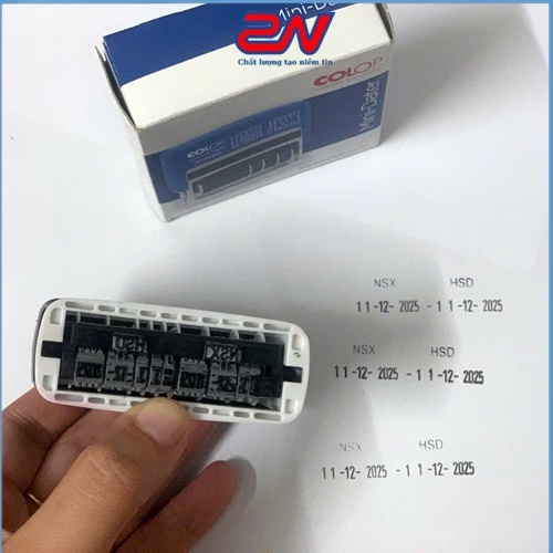 Con dấu ghép số NSX - HSD nhiều dòng chính hãng
