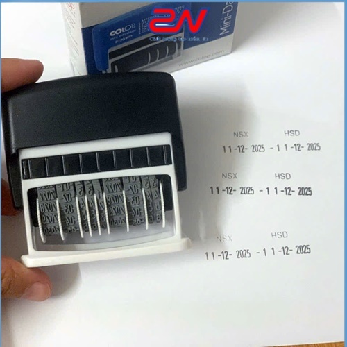 Con dấu ghép số NSX - HSD nhiều dòng chính hãng