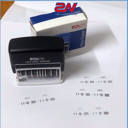 Con dấu ghép số NSX - HSD nhiều dòng chính hãng
