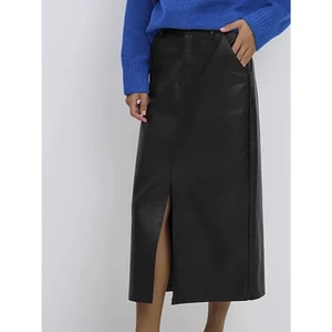Thuy Lam Boutique - Váy da dáng dài cạp cao mã QC1005 Nữ da lỳ Women Voi Pants