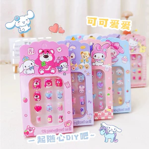 2 Set Dán Móng Tay Hoạt Hình Dễ Thương Dành Cho Bé Yêu - Kèm Keo Dán 2 Mặt