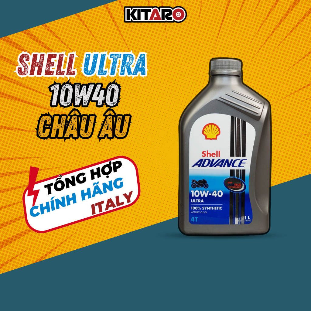 Nhớt Shell Advance Ultra 10w40 Châu Âu (Tem 2 lớp) | Shopee Việt Nam