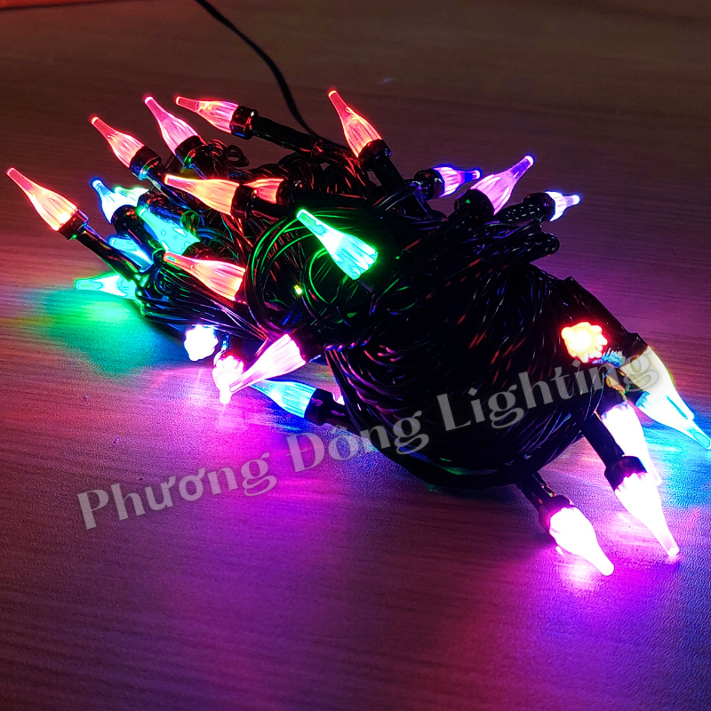 Dây đèn LED chớp Kiểu Giọt Nước 10m - 40 bóng - Trang trí Noel - Lễ - Tết