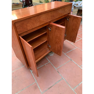 Tủ giày dép gỗ hương đá 1m2 mẫu đẹp 4 cánh