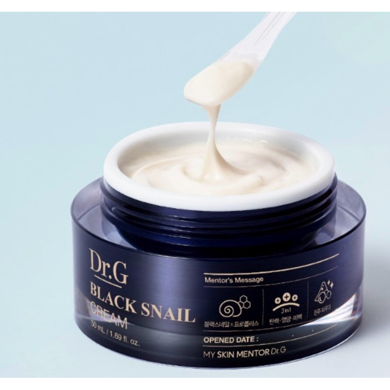 [SET 4 MÓN CAO CẤP] Bộ chăm sóc da Dr.G Black Snail Prestige – Toner + Emulsion + Ampoule + Kem Dưỡng (50ml x 4)