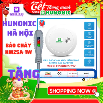 Đầu Báo Khói Liên Động Không Dây SafeFire Phát Hiện Khói Còi Hú Thông Báo Về Điện Thoại