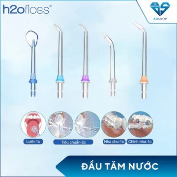 Đầu tăm nước H20FLOSS, thay thế cho tất cả các máy tăm nước H2ofloss chính hãng.Đầu Tăm Chính Hãng