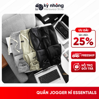 Quần Jogger Pants Essentials, Quần nỉ jogger mềm mại, ấm áp, co giãn đàn hồi tốt