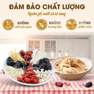 Set hầm gà, tiềm gà, tần gà, chim, heo, đầy đủ nguyên liệu mix sẵn, thơm ngon, bổ dưỡng