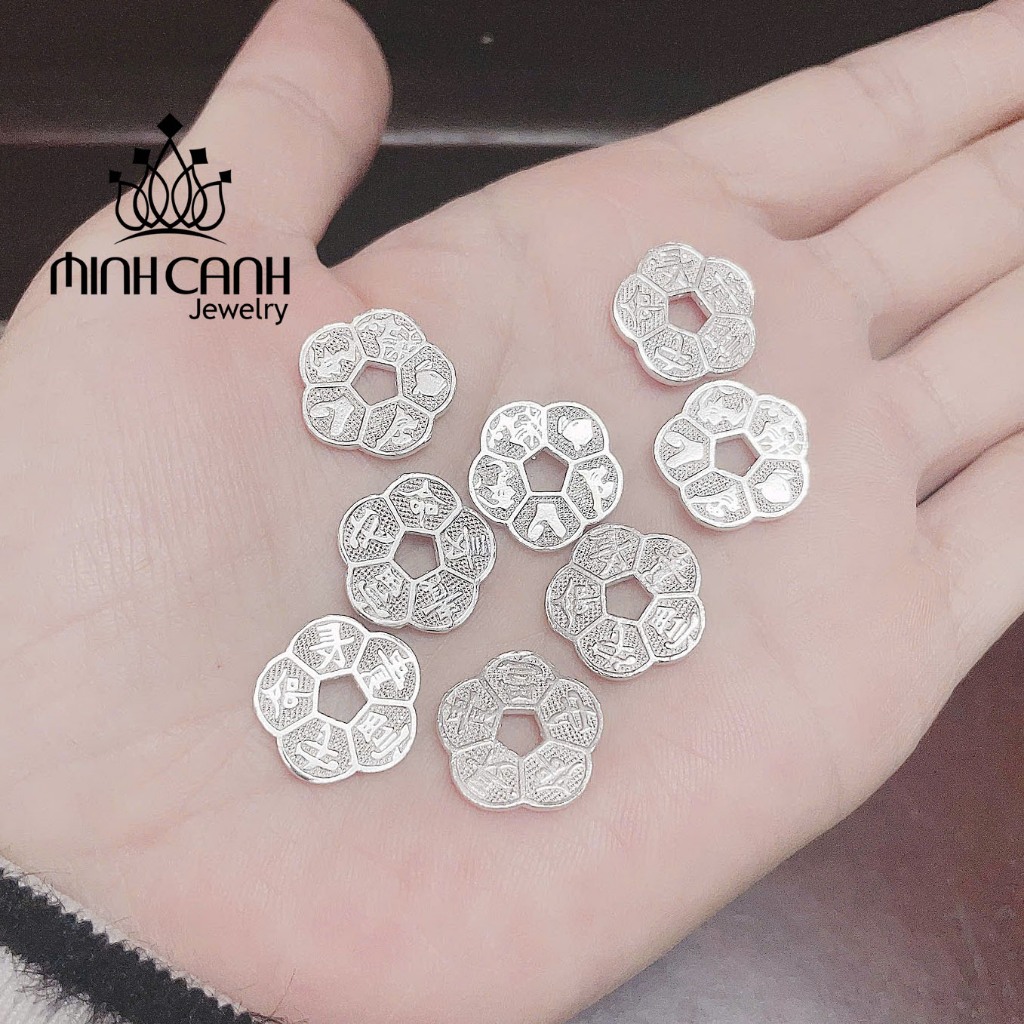Ảnh Đồng Xu Bạc Hoa Mai Kim Tiền Phong Thủy Chiêu Tài Lộc - Minh Canh Jewelry 3