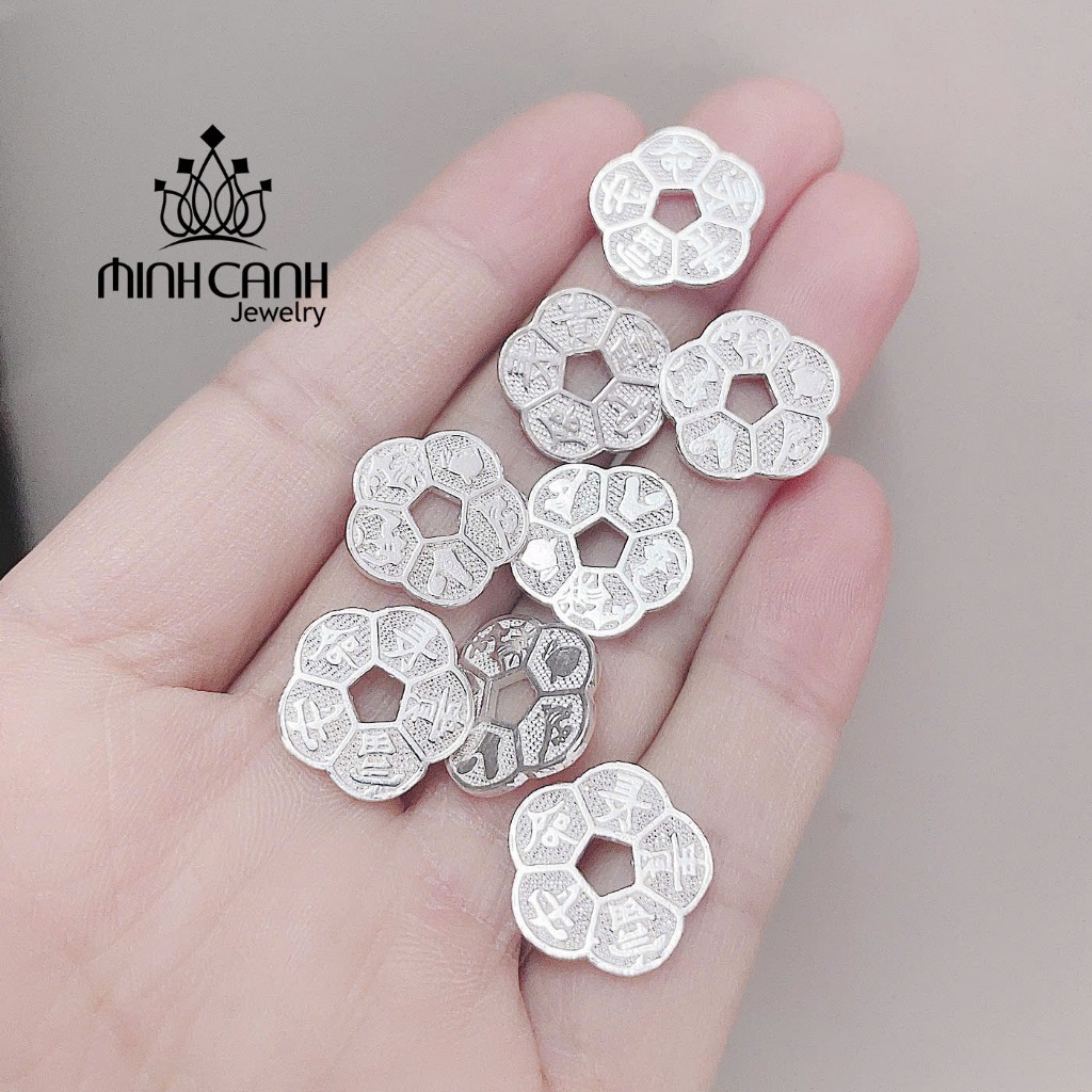 Ảnh Đồng Xu Bạc Hoa Mai Kim Tiền Phong Thủy Chiêu Tài Lộc - Minh Canh Jewelry 2