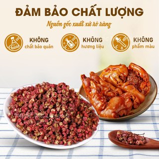 Xuyên tiêu đỏ 100g, hoa tiêu Tứ Xuyên cay, tê, gia vị lẩu, làm gà ủ muối, thơm ngon, chuẩn vị