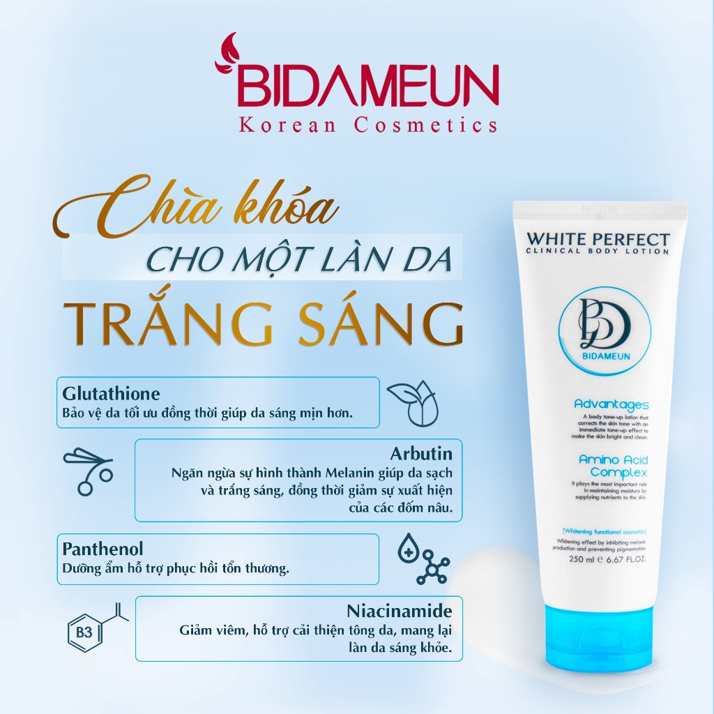 Ảnh Bidameun Siyoul B45 Kem body giúp làm trắng và nâng tông da nhanh chóng 250ml 2