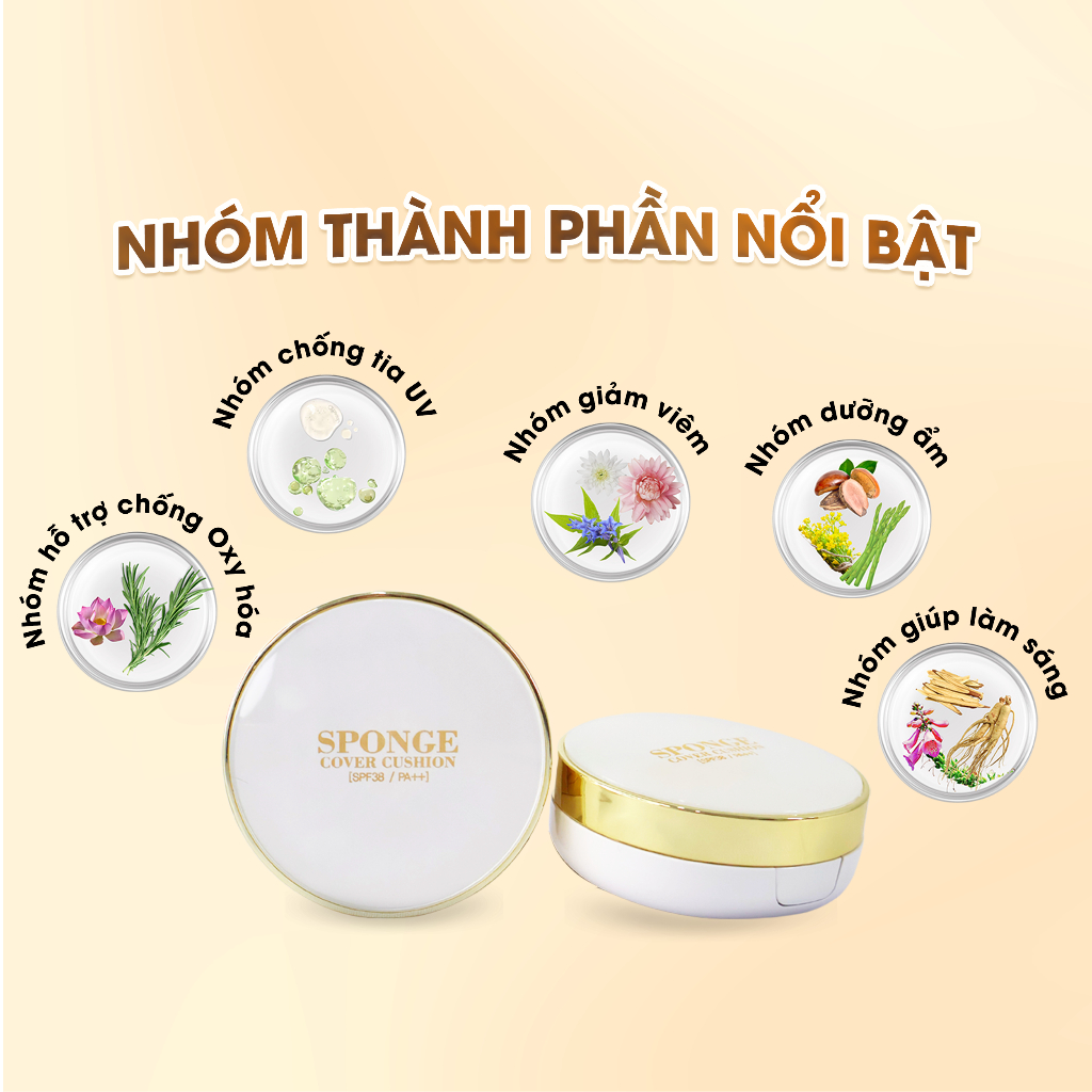 Ảnh Bidameun Siyoul B37 A-B Phấn nước kiểm soát dầu và nâng tông da SPF38/PA++ 15g 4
